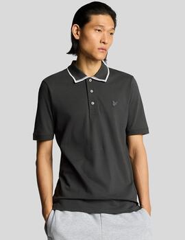 LYLE&SCOTT POLO TIPPED GUNMETAL