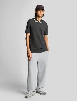 LYLE&SCOTT POLO TIPPED GUNMETAL