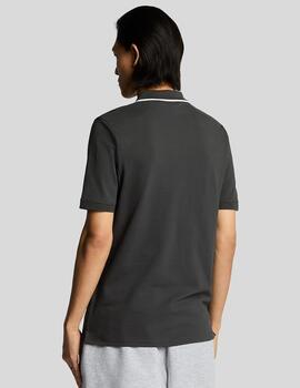 LYLE&SCOTT POLO TIPPED GUNMETAL