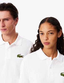 LACOSTE POLO BLANCO OVERSIZE