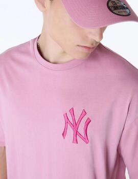 NEW ERA CAMISETA ROSA OVERSIZE