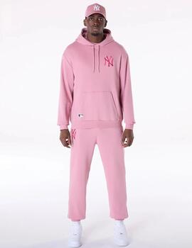 NEW ERA HOODIE OVERSIZE ROSA NY