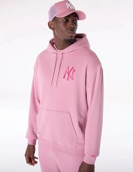 NEW ERA HOODIE OVERSIZE ROSA NY