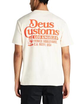 DEUS CAMISETA BLANCA RAPTOR