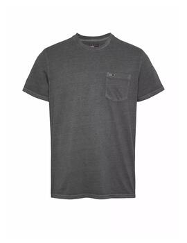 TOMMY CAMISETA NEGRA POCKET WASHED SLIM