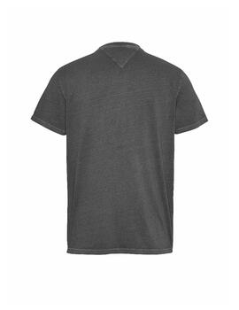 TOMMY CAMISETA NEGRA POCKET WASHED SLIM