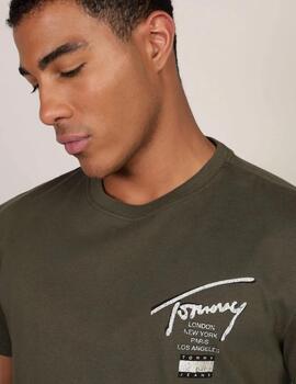 TOMMY CAMISETA VERDE SIGNATURE