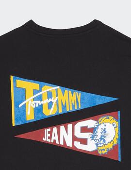 TOMMY CAMISETA NEGRA BANDERA TIGER