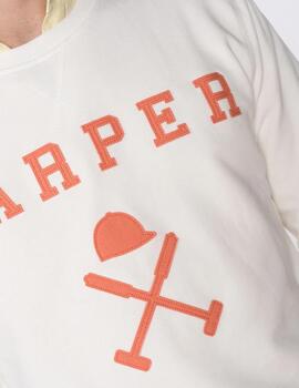 HARPER SUDADERA BLANCA NEW ENGLAND