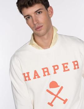 HARPER SUDADERA BLANCA NEW ENGLAND