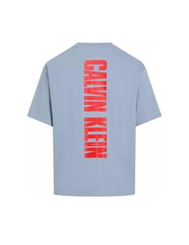 CALVIN KLEIN CAMISETA AZUL RLX VERT LOGO