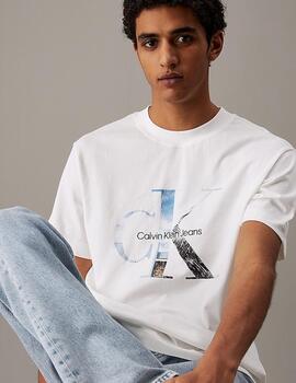 CALVIN KLEIN CAMISETA BLANCA PHOTO MONOGRAM