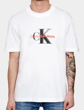 CALVIN KLEIN CAMISETA BLANCA SHIFT MONOLOGO