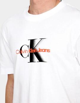 CALVIN KLEIN CAMISETA BLANCA SHIFT MONOLOGO