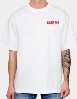 CALVIN KLEIN CAMISETA BLANCA RLX VERT LOGO