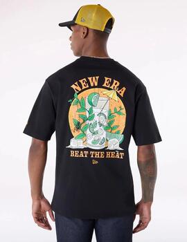 NEW ERA CAMISETA NEGRA DRINK OVERSIZE