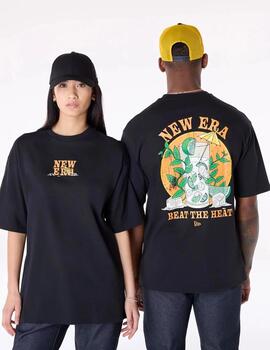 NEW ERA CAMISETA NEGRA DRINK OVERSIZE