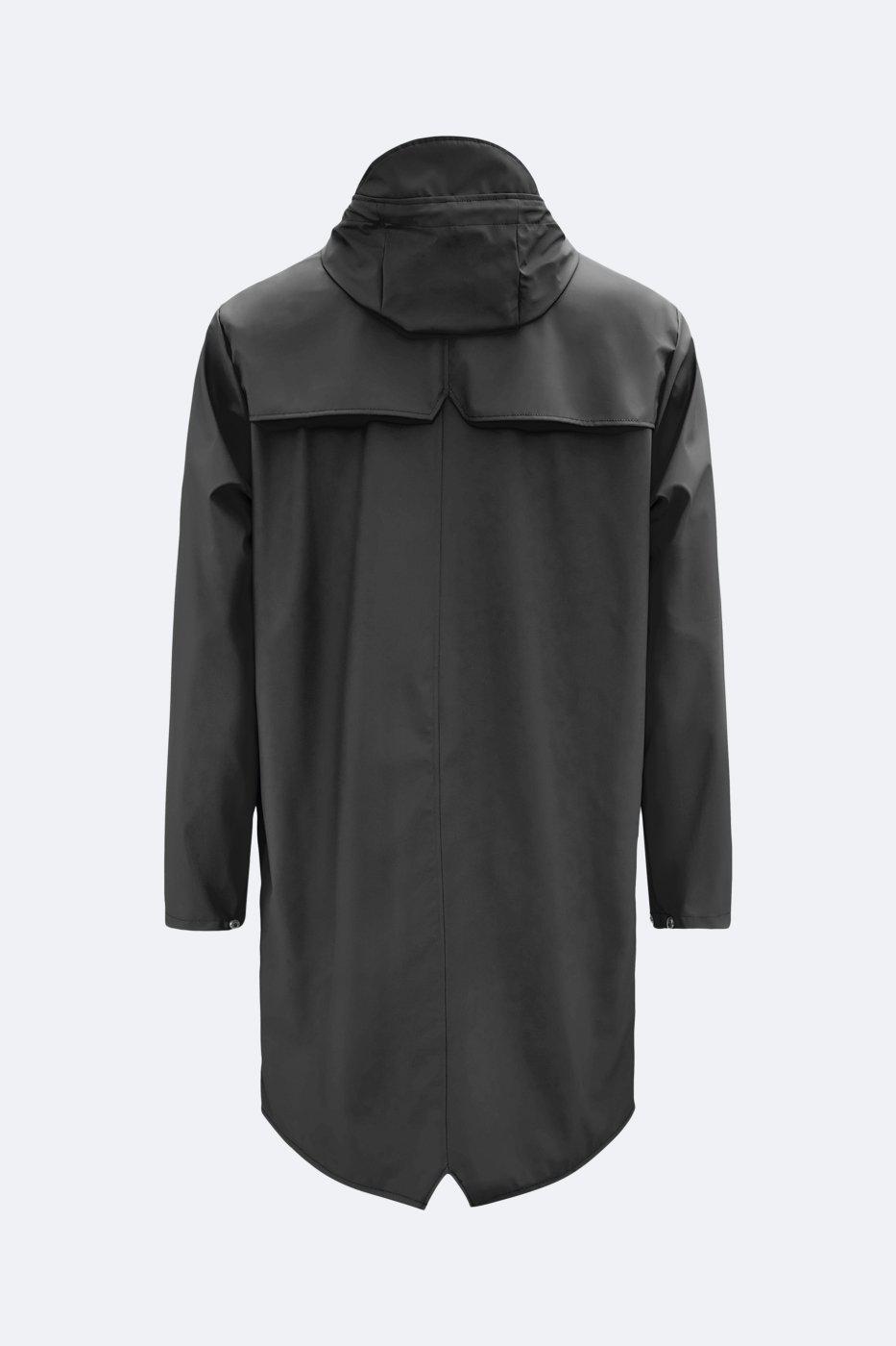 RAINS LONG JACKET BLACK
