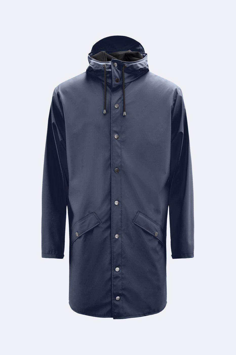 RAINS LONG JACKET NAVY