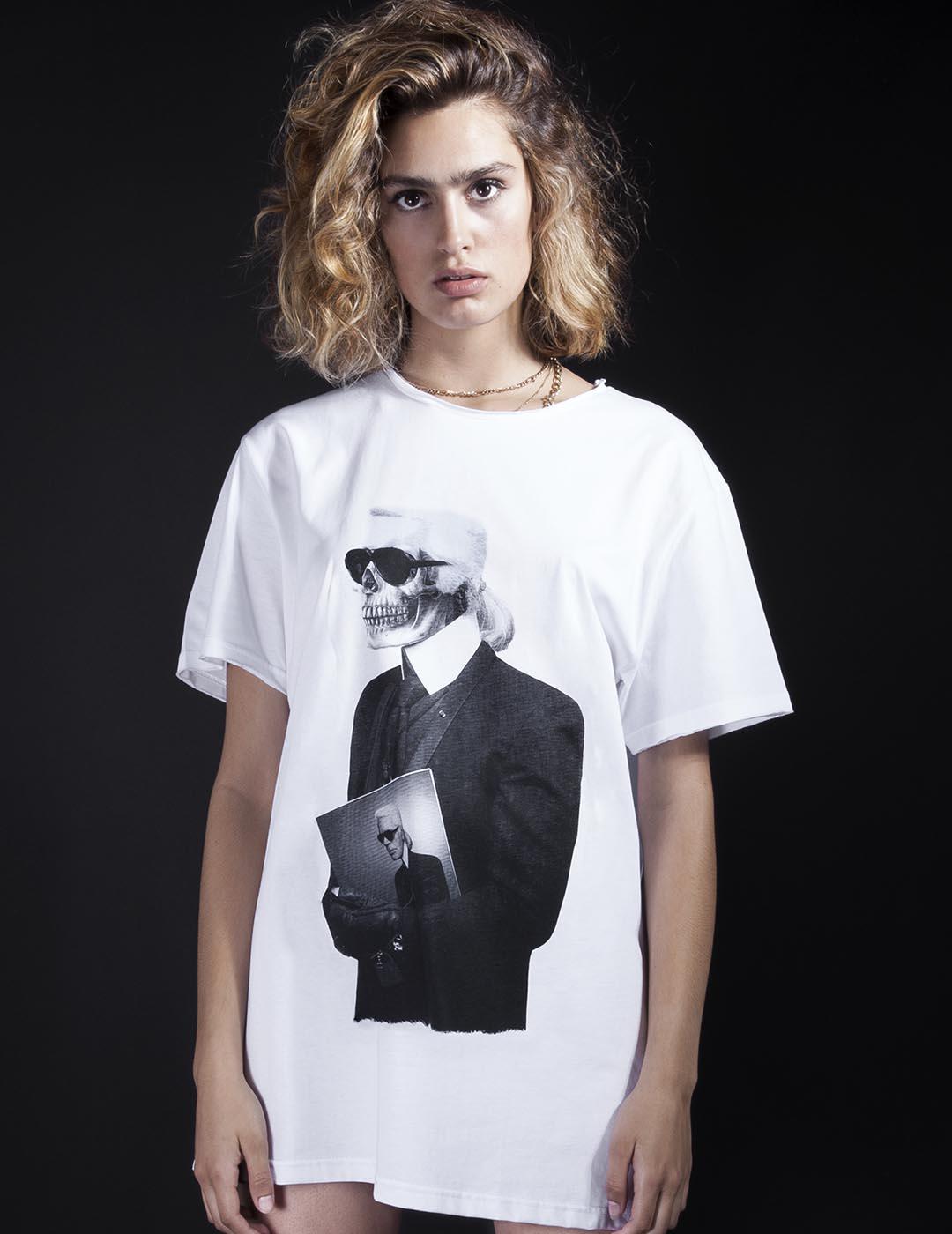 LE CRANE CAMISETA BLANCA KARL
