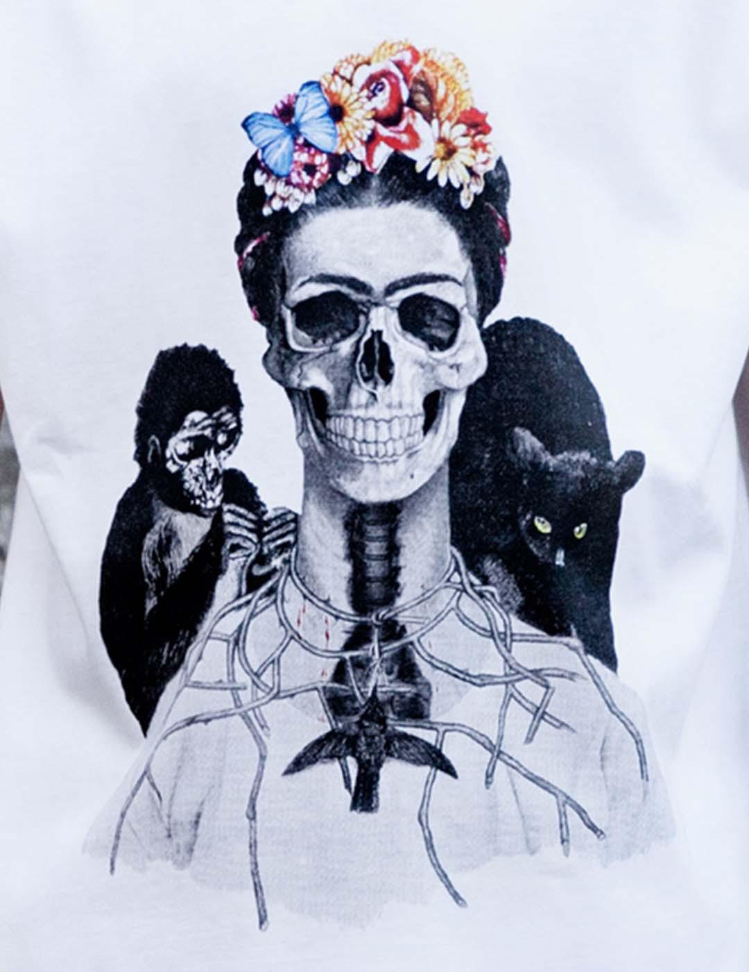 CAMISETA LE CRANE FRIDA BLANCA KIDS