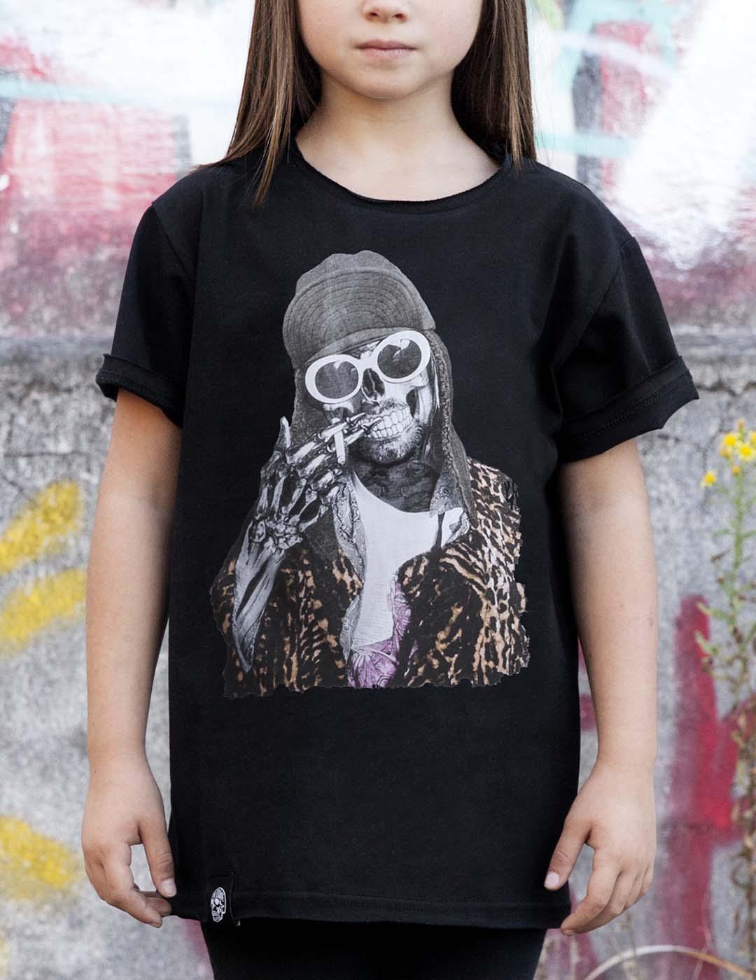 Camiseta Kurt Negro Le Crâne KIDS