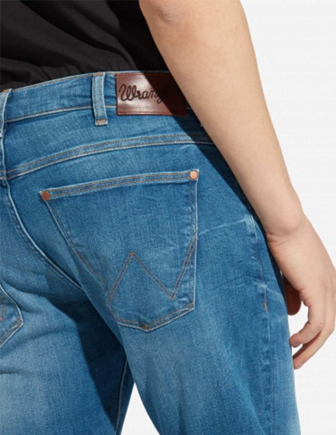 Vaqueros Jeans Larston Denim Wrangler para Hombre