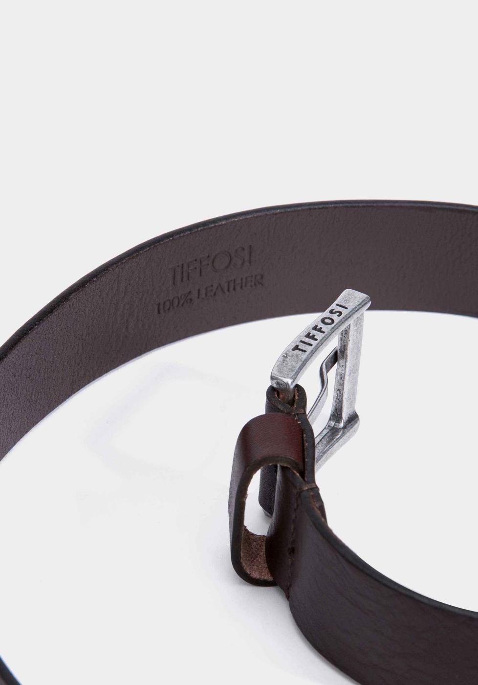 TIFFOSI CINTURÓN MARRÓN POOL