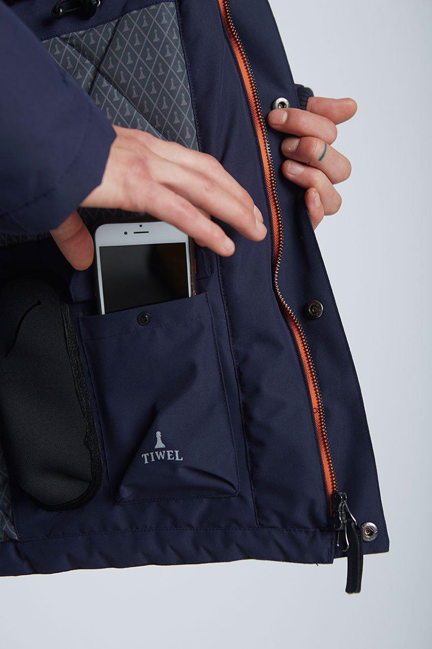 Parka Adahí Azul Tiwel Hombre