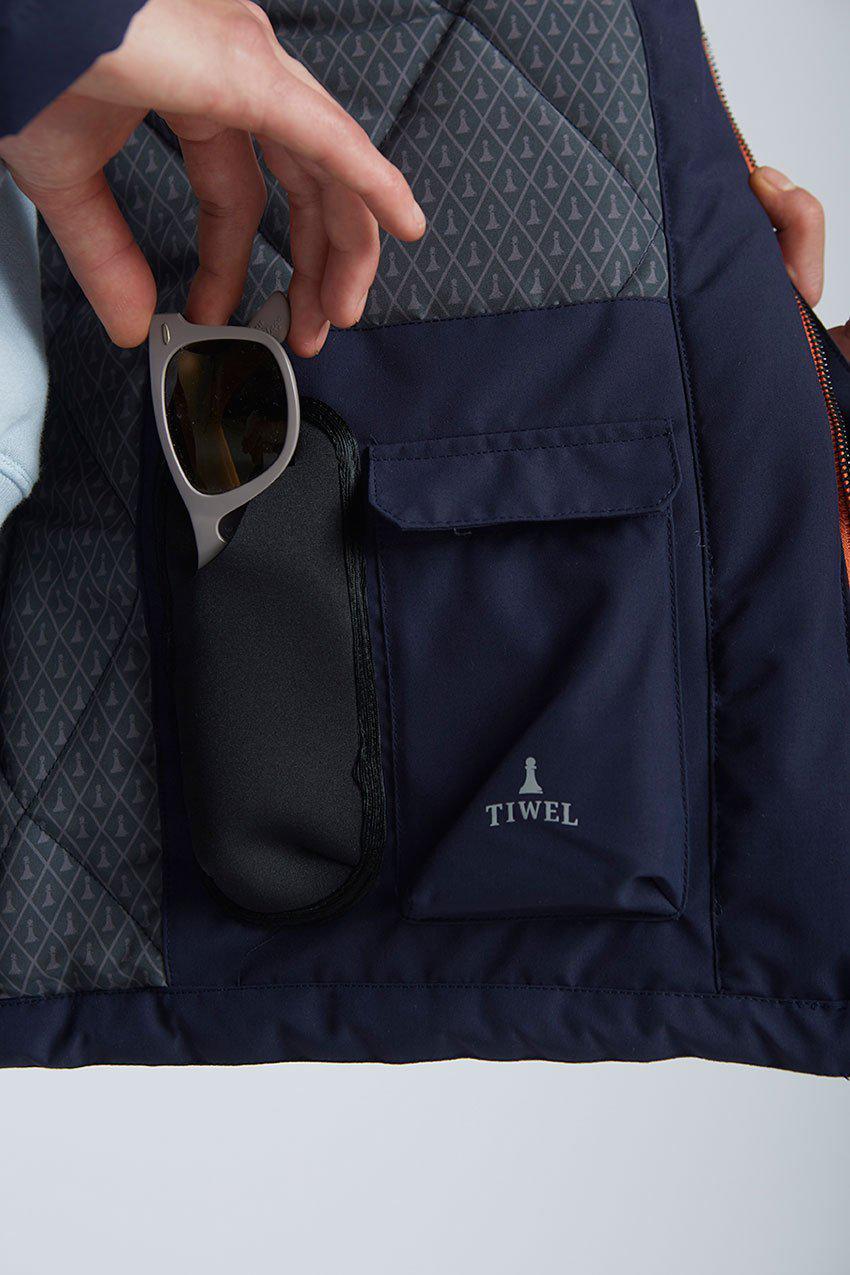 Parka Adahí Azul Tiwel Hombre