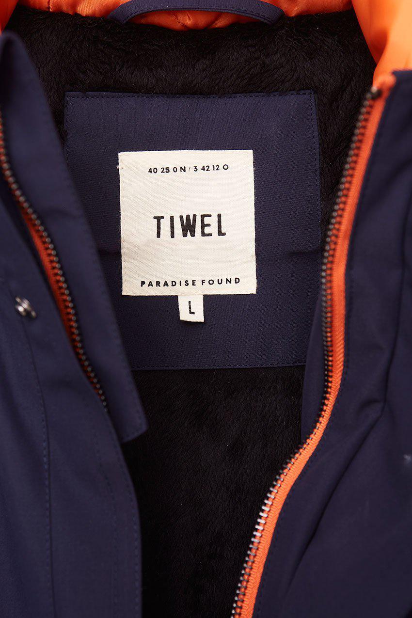 Parka Adahí Azul Tiwel Hombre