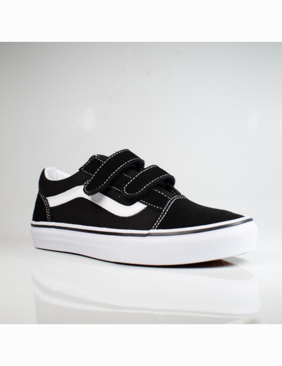 VANS OLD SKOOL NEGRA KIDS VELCRO
