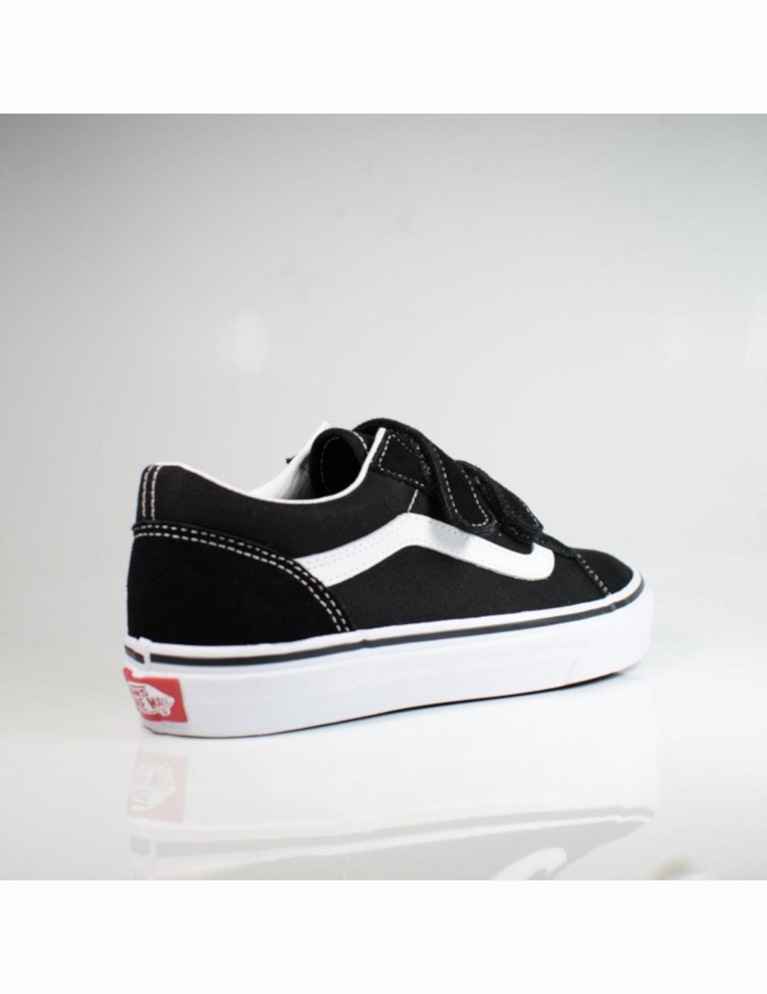 VANS OLD SKOOL NEGRA KIDS VELCRO