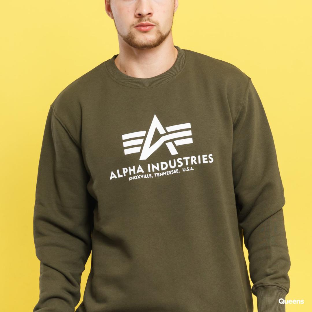 ALPHA SUDADERA BASIC DARK OLIVE