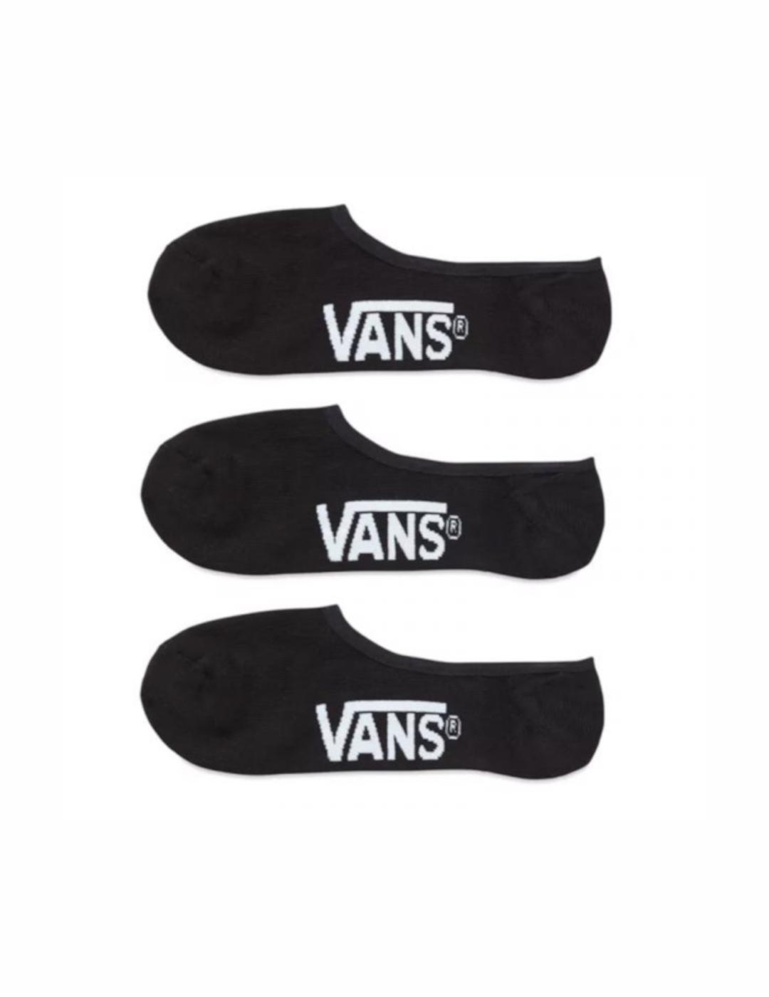 VANS PINKIES PACK 3 NEGROS