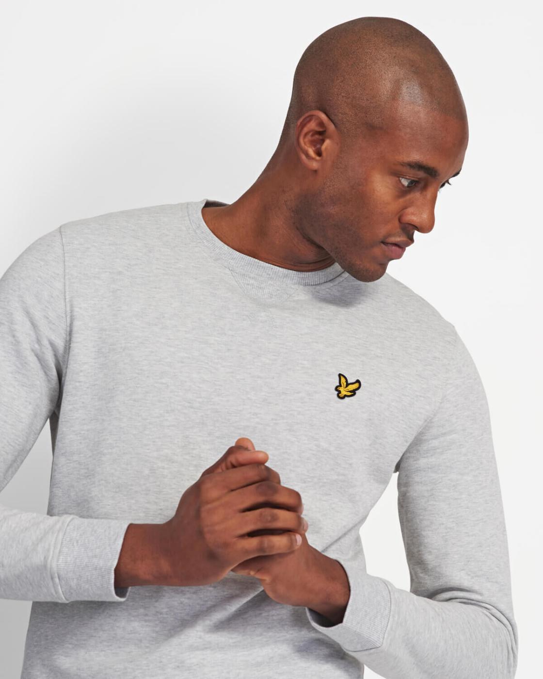 LYLE&SCOTT SUDADERA GRIS CLARO