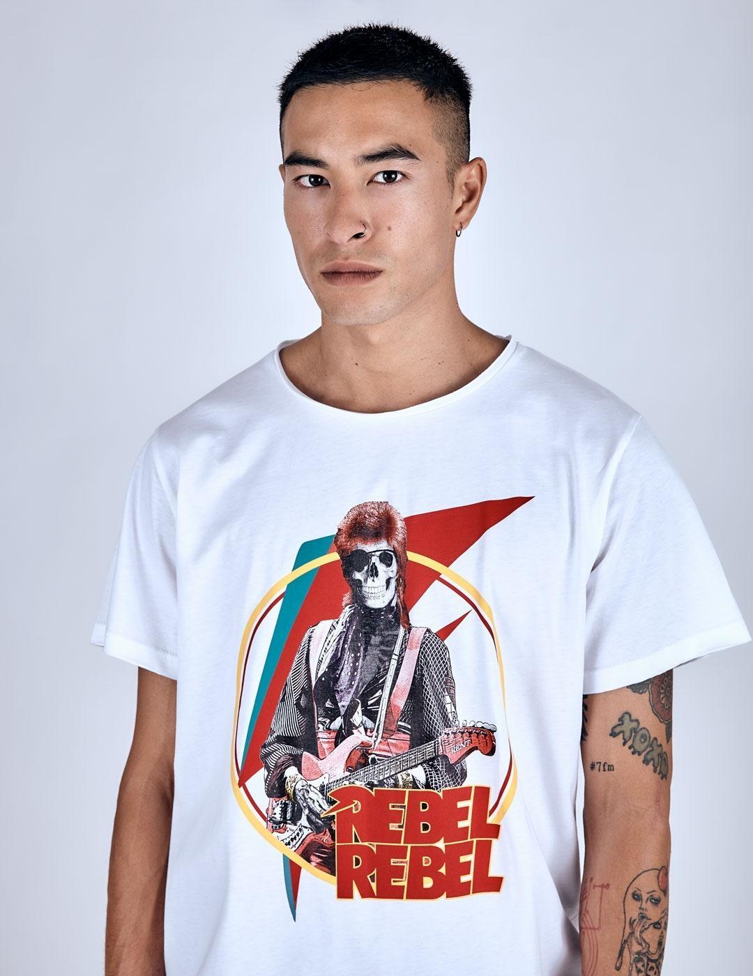 CAMISETA LE CRANE ZIGGY BLANCA