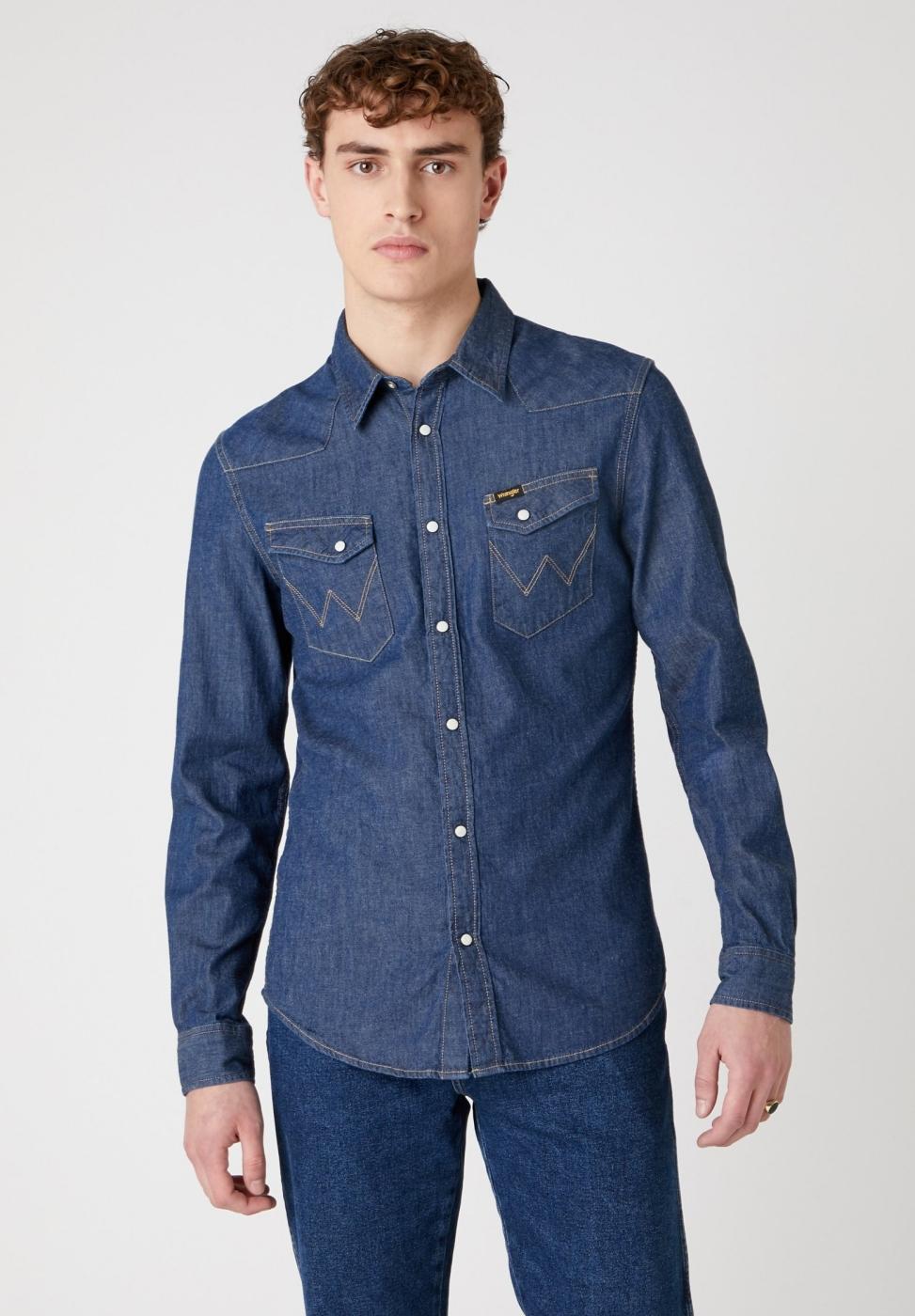 WRANGLER CAMISA VAQUERA DARK STONE