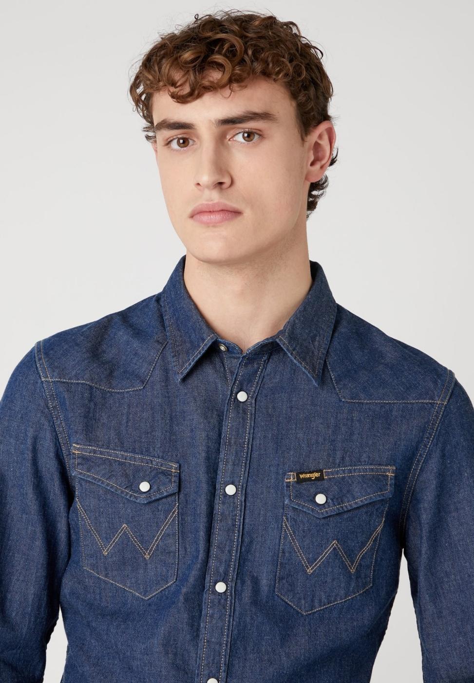 WRANGLER CAMISA VAQUERA DARK STONE