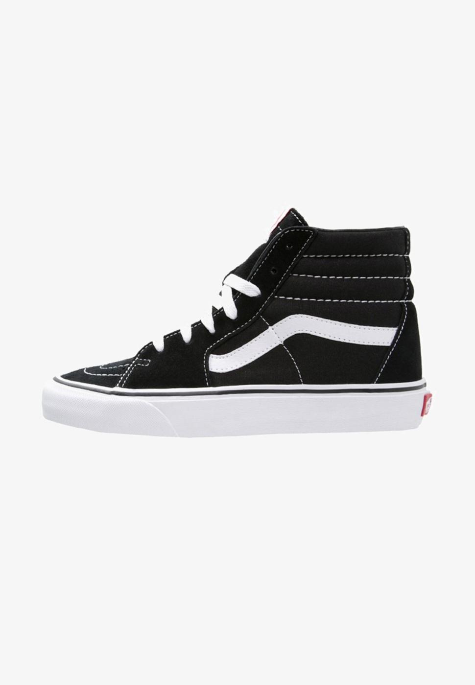 VANS SK8-HI  BLACK TRUE WHITE KIDS