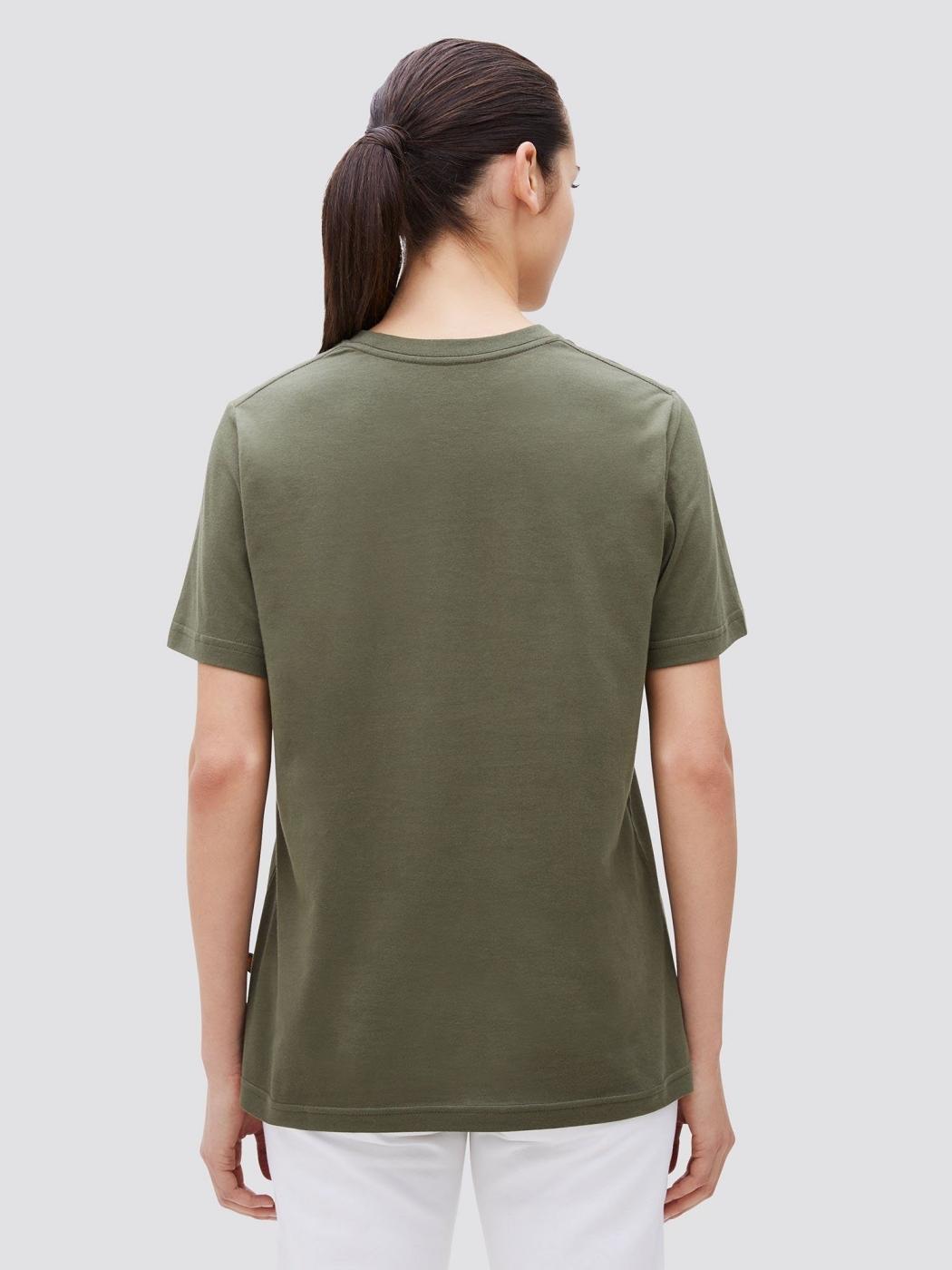 CAMISETA BASICA LOGO VINTAGE GREEN ALPHA