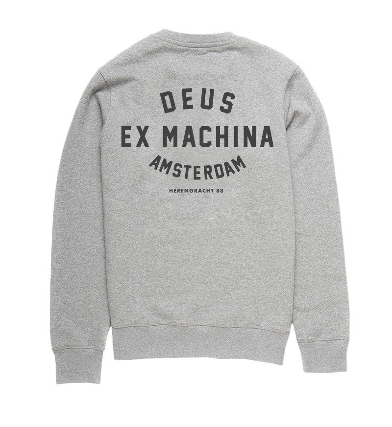 DEUS SUDADERA GRIS AMSTERDAM