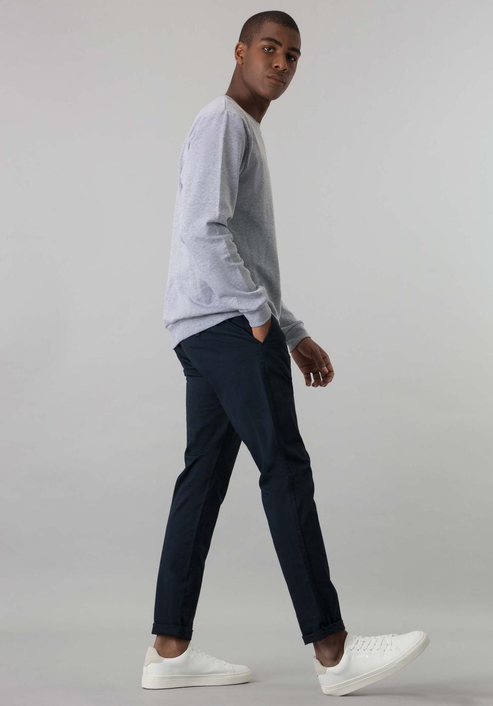 TIFFOSI CHINO SLIM FIT H 35 MARINO