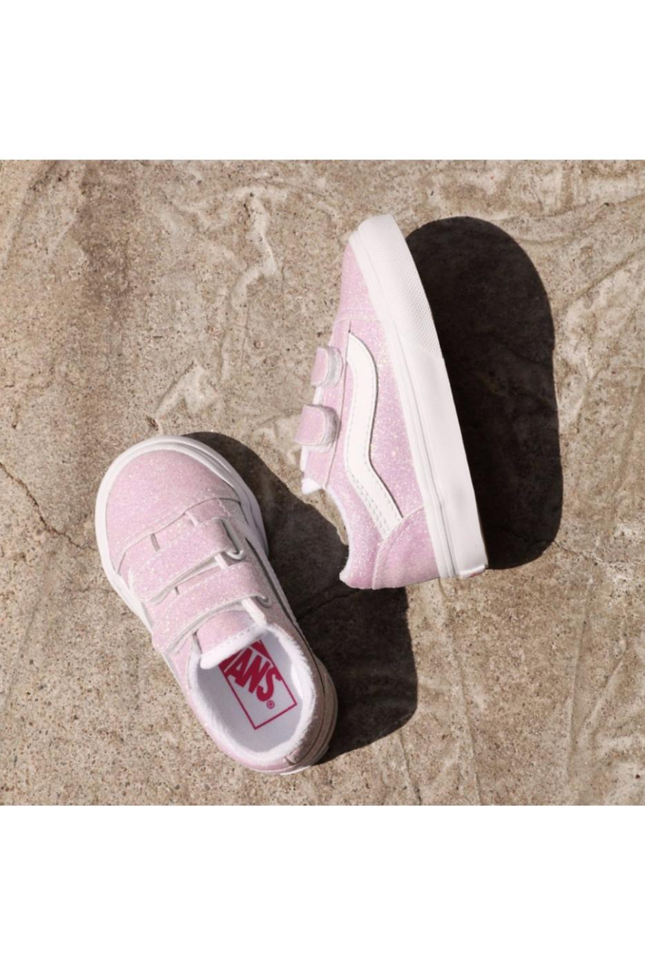 VANS ZAPATILLA KIDS ROSA GLITTER VELCRO