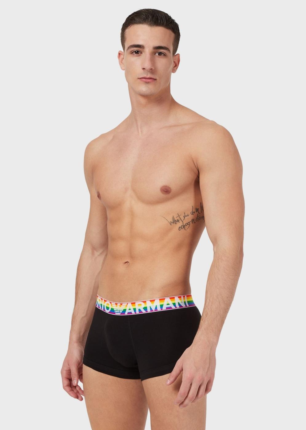 BOXER ARMANI NEGRO ARCOIRIS TRUNK