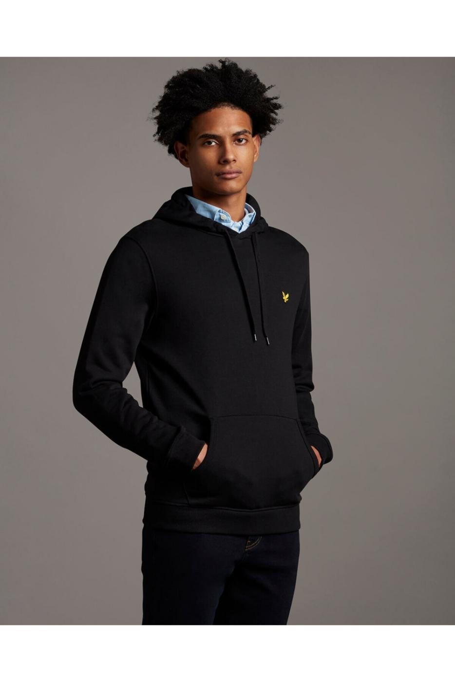 LYLE AND SCOTT SUDADERA CAPUCHA NEGRO