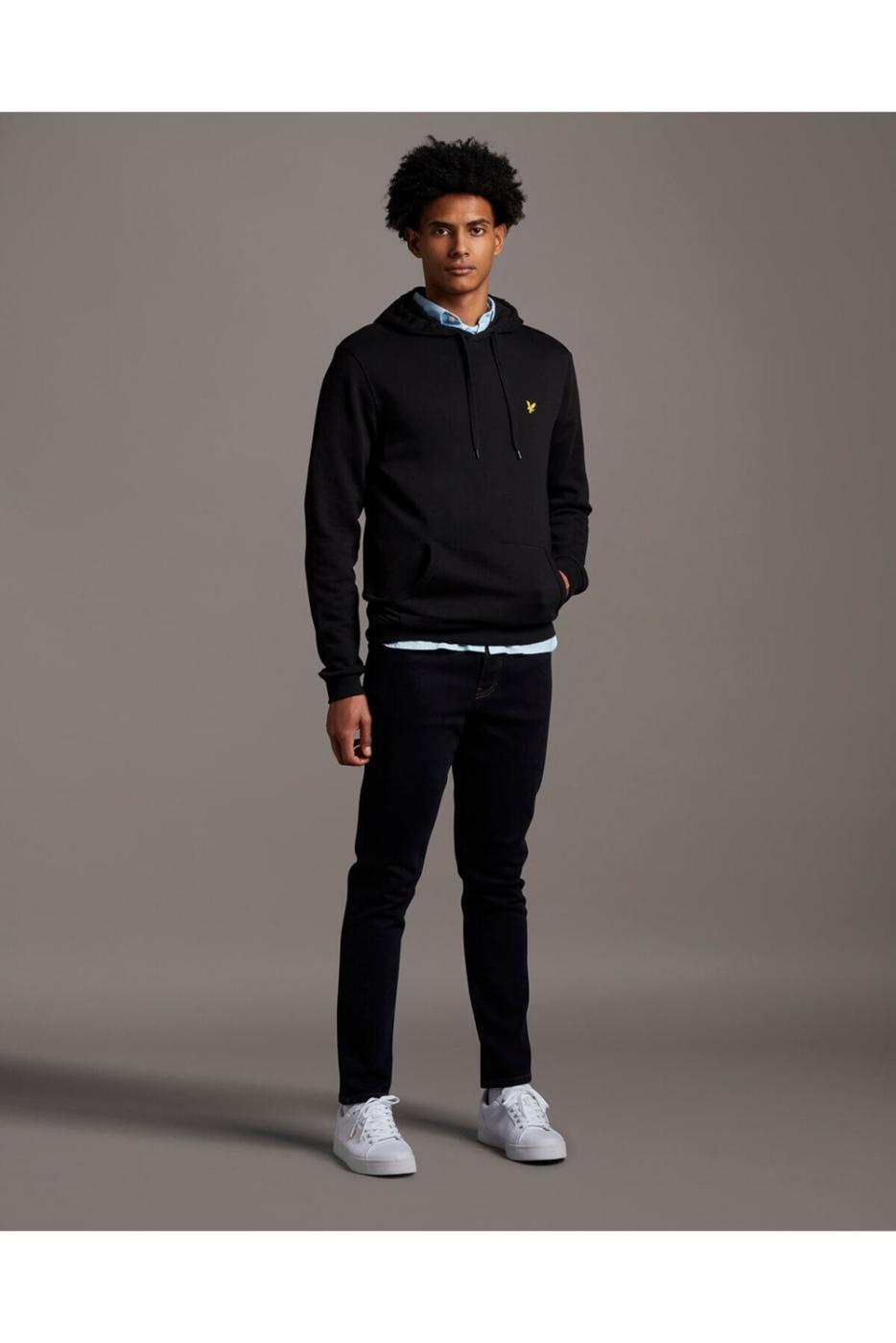 LYLE AND SCOTT SUDADERA CAPUCHA NEGRO