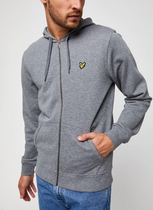LYLE&SCOTT SUDADERA CREMALLERA GRIS