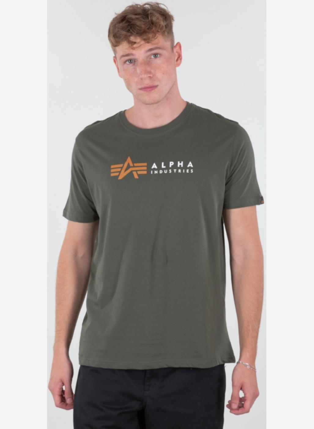 ALPHA CAMISETA LABEL DARK OLIVE