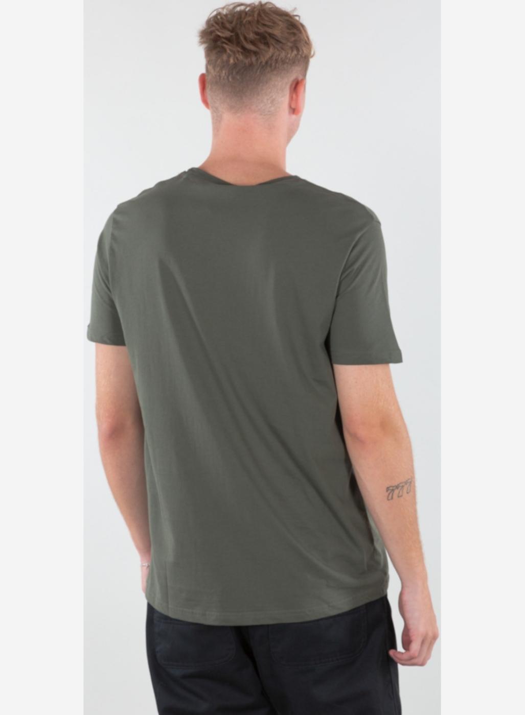ALPHA CAMISETA LABEL DARK OLIVE